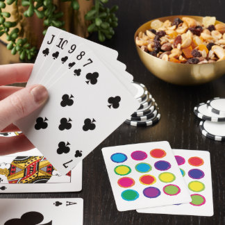 Kreise Muster farbige Konturen Spielkarten