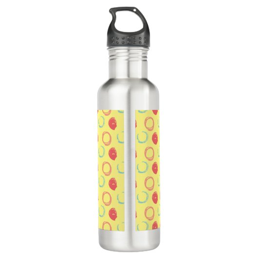 Kreise + O Edelstahlflasche (Rückseite)