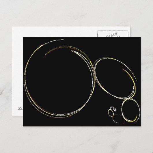 Kreise Postkarte (Vorne/Hinten)