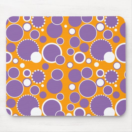 Kreise & Punkte Mousepad (Vorne)