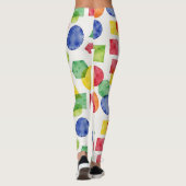 Kreise, Quadrate, Dreiecke, Hexagonmuster Leggings (Rückseite)