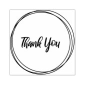 Kreise, Ringe danke Briefmarke. Gummistempel (Prägung)