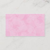 Kreise - rosa visitenkarte (Rückseite)