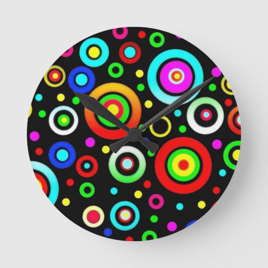 Kreise Runde Wanduhr (Vorderseite)