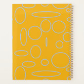 Kreise Schleifen auf Orange Geometric Planer (Rückseite)