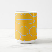 Kreise Schleifen in Orange Kaffeetasse (Mittel)
