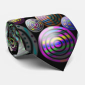 Kreise schwarz und bunte Krawatte (Gerollt)