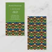 Kreise u. geometrisches visitenkarte (Vorne/Hinten)