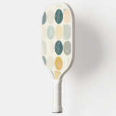 Kreise und andere Formen auf weißem Hintergrund Pickleball Schläger (Links)