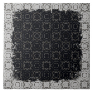 Kreise und Diamanten im Bronzemuster Fliese