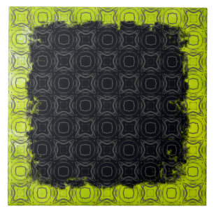 Kreise und Diamanten im Bronzemuster Fliese