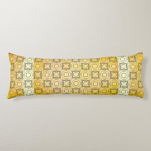 Kreise und Diamanten im Bronzemuster Seitenschläferkissen (Vorderseite)