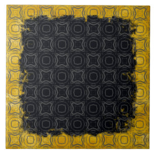 Kreise und Diamanten in Bronzemuster Fliese