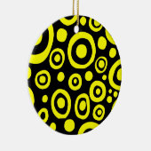 Kreise und Felder 01 - Gelb Keramik Ornament (Rechts)