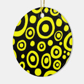 Kreise und Felder 01 - Gelb Keramik Ornament (Links)