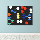 Kreise und Halbkreise | Sophie Taeuber-Arp | Leinwanddruck (Insitu (Holzboden))