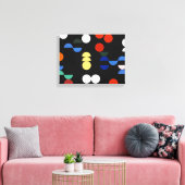 Kreise und Halbkreise | Sophie Taeuber-Arp | Leinwanddruck (Insitu (Wohnzimmer))