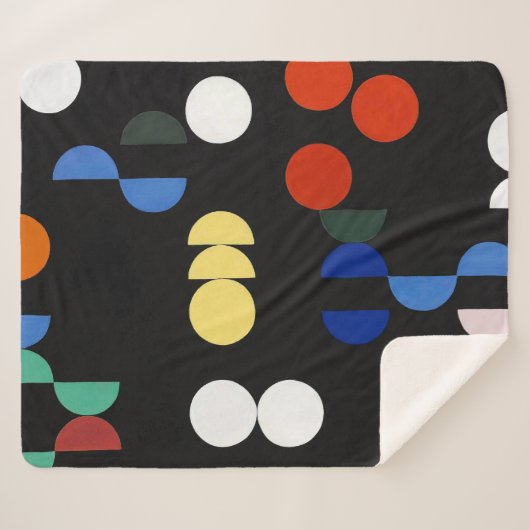 Kreise und Halbkreise | Sophie Taeuber-Arp | Sherpadecke (Vorderseite (Horizontal))