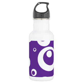 Kreise und Punkte im Lila Traubensaft Trinkflasche