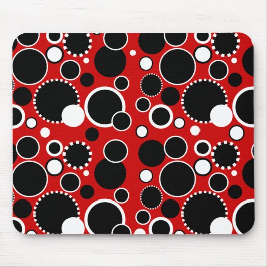 Kreise und Punkte Mousepad (Vorne)