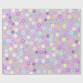 Kreise und Punkte Pastellfarben weich, behaglich Geschenkpapier (Flach)