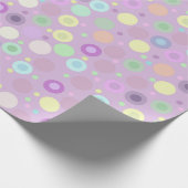 Kreise und Punkte Pastellfarben weich, behaglich Geschenkpapier (Ecke)