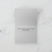 Kreise und Quadrate danken Ihnen zu merken Dankeskarte (Innenseite)