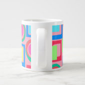 Kreise und Quadrate Jumbo-Tasse (Rückseite)