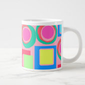 Kreise und Quadrate Jumbo-Tasse (Rechts)
