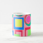 Kreise und Quadrate Kaffeetasse (Mittel)