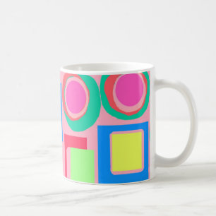 Kreise und Quadrate Kaffeetasse