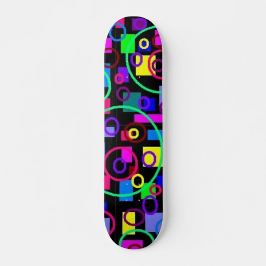 Kreise und Quadrate Skateboard (Vorne)