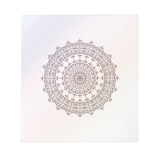 Kreise und Regenbogen Notizblock (Vorderseite)