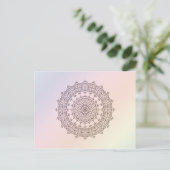 Kreise und Regenbogen Postkarte (Stehend Vorderseite)