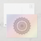 Kreise und Regenbogen Postkarte (Vorne/Hinten)