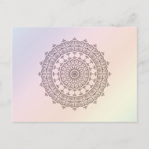 Kreise und Regenbogen Postkarte