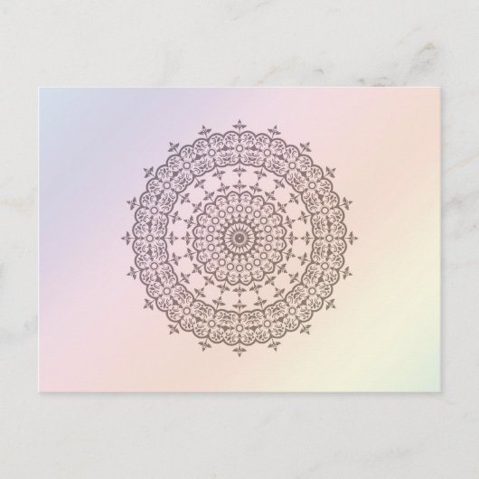 Kreise und Regenbogen Postkarte (Vorderseite)