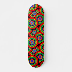 Kreise und Ringe Rettro Skateboard