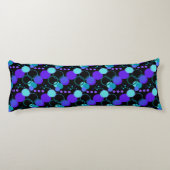 Kreise und Rundformen Muster in Schwarz Seitenschläferkissen (Rückseite)