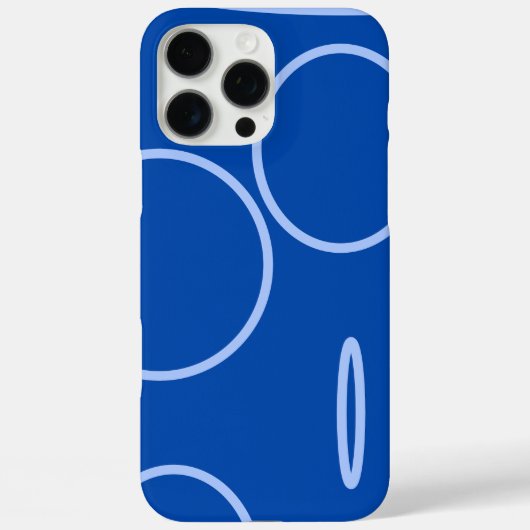 Kreise und Schleifen auf blau Case-Mate iPhone Hülle (Rückseite)