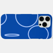 Kreise und Schleifen auf blau Case-Mate iPhone Hülle (Rückseite (Horizontal))