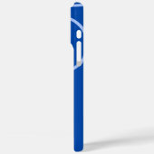 Kreise und Schleifen auf blau Case-Mate iPhone Hülle (Rückseite / Links)