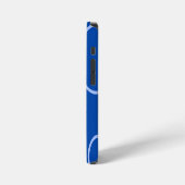 Kreise und Schleifen auf Blue Phone Case iPhone Hülle (Linke Seite)