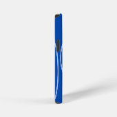 Kreise und Schleifen auf Blue Phone Case iPhone Hülle (Rechte Seite)