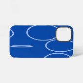 Kreise und Schleifen auf Blue Phone Case iPhone Hülle (Rückseite (Horizontal))