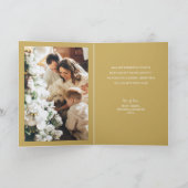 Kreise und Sterne auf dem Schwarzen Foto Karte (Innenseite)