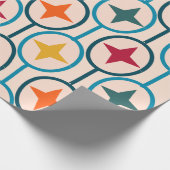 Kreise und Sterne Geschenkpapier (Ecke)