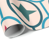 Kreise und Sterne Geschenkpapier (Rolleneckpunkt)