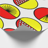 Kreise und Sterne Geschenkpapier (Ecke)