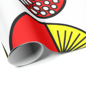 Kreise und Sterne Geschenkpapier (Rolleneckpunkt)